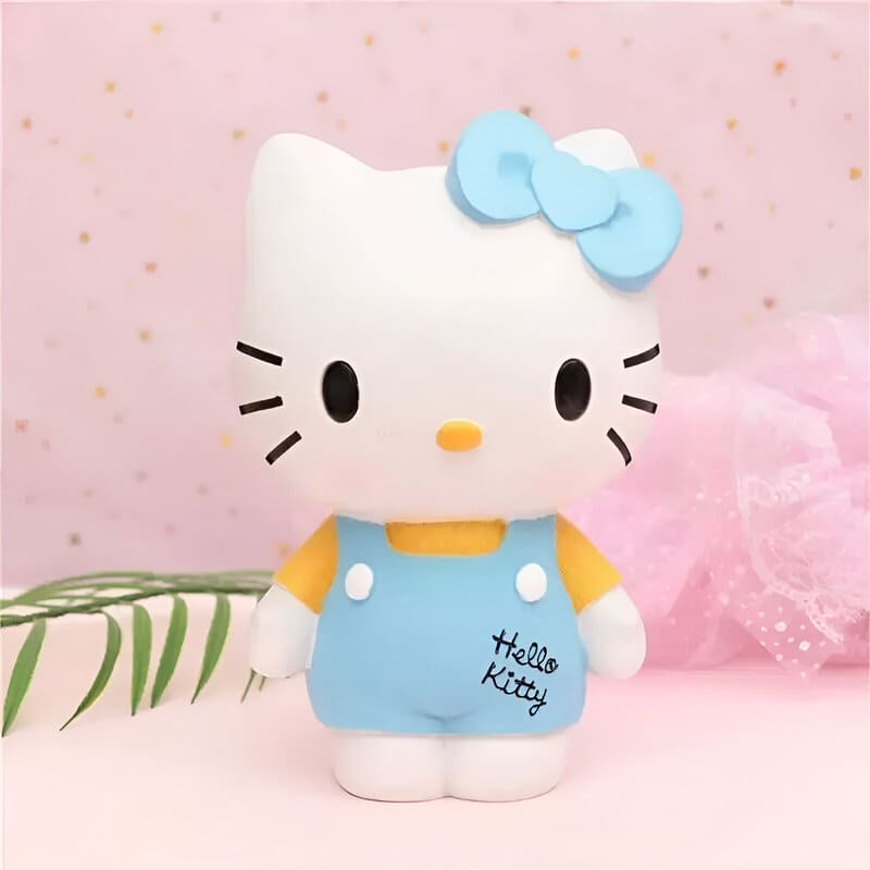 hello kitty tirelire bleue