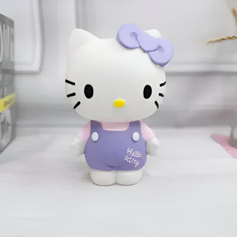 hello kitty tirelire violet